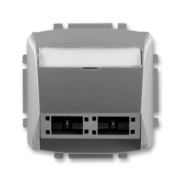 Kryt zásuvky ABB Tango 5014A-A00420 S2, kouřová šedá, komunikační (pro prvky R&M freenet)