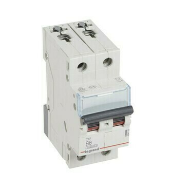 Jistič dvoupolový LEGRAND 404109 TX3 2P B6 10000A