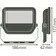 LED reflektor LEDVANCE FL PFM 30W/3000K SYM 100 BK, černá
