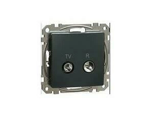 SCHN SDD114474R Sedna D/E - TV R zásuvka průběžná 7dB, Antracit