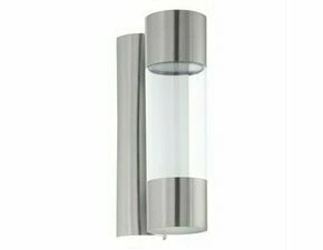 Svítidlo venkovní EGLO AL-LED-WL 2 EDELSTAHL KLAR ROBLEDO, nástěnné