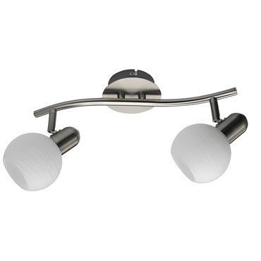 Svítidlo RABALUX 6342 AUREL saténová chromová E14 2x MAX 40W