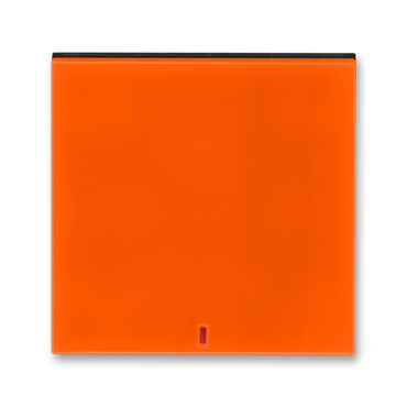 Kryt spínače ABB Levit 3559H-A00655 66, oranžová/kouř. černá, kolébkového s červeným průzorem