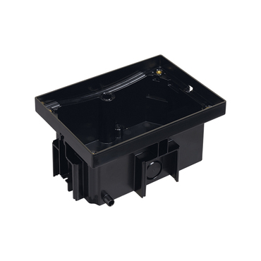 SIMON KGT200/74 Základna plastová krabice podlahové ocelové KGT, 2 přístroje K45, černá