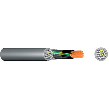 Kabel ovládací YSLCY-JZ  10x1,5 GR stíněný, měděný