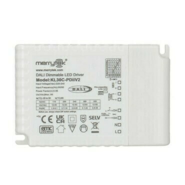 MC LED DALI stmívatelný driver 25W, PF 0,95, výstupní napětí DC 12-83V, výstupní proud 110-300mA
