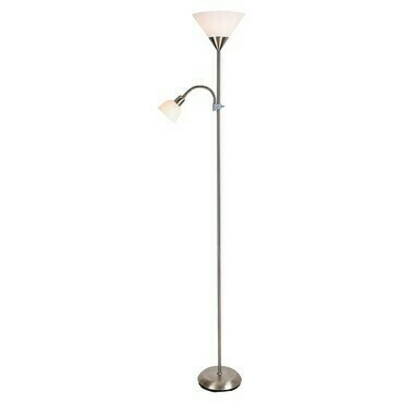 Stojací lampa Action saténová chromová E27 1×100W RABALUX 4064