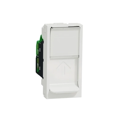 SCHN NU341418 Unica - Zásuvka datová 1xRJ45 Kat.6 UTP, 1M, Bílá