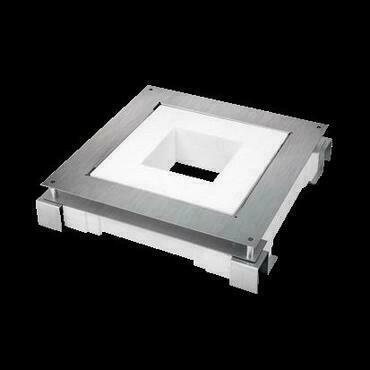 Kazeta kovová čtvercová SIMON GFB370, do lité podlahy ke krabici podlahové čtvercové Simon FB