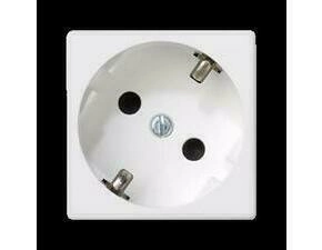 Zásuvka K45 SIMON K11/9, 1 nás., Schuko, natoč. dutina, 16A/250V~, bezšr. sv., bílá
