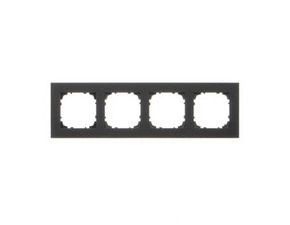 Rámeček SIMON TRD4.163/149, 4 násobný, černá matná