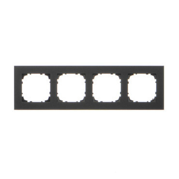Rámeček SIMON TRD4.163/149, 4 násobný, černá matná