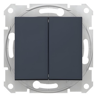 SCHN SDN1100170 Sedna - Ovládač dvojitý tlačítkový, 10A, Graphite