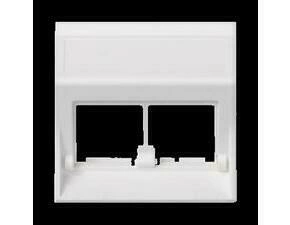 Kryt dat. zás. SIMON 50000186-030, Simon 500, na 2 zás., zkosený, bez cl., 50x50 mm, bílá