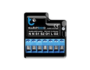 SIMON EW2W Ovladač switchBoxD se 2 relé pro ovládání běžných 230V spotřebičů a osvětlení do 1 kW, za
