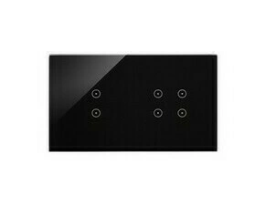 Kryt dotyk. ovl. SIMON DSTR234/73, 2 ovl. Simon 54 Touch, 2 dotyk.+4 dotyk., lávová