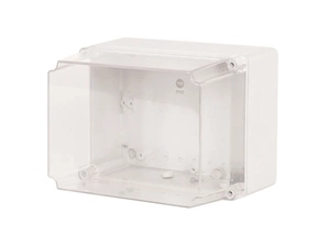 FAM Krabice SolidBOX 68141 IP65, 170x135x176 mm, průhledné víko, hladké boky