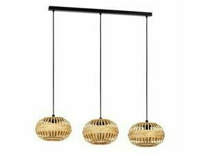 Svítidlo závěsné EGLO HL 3 E27 SCHWARZ NATUR AMSFIELD 1