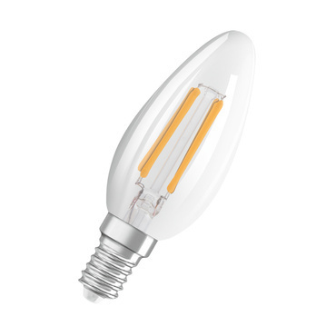 LED žárovka svíčka OSRAM LEDSCLB403XD 4W/827 230V FIL E14FS1, čiřá, stmívatelná