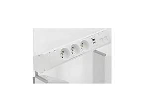 Blok zásuvkový na desku SIMON 480 48410E30BK00000-33, 3 zás.+USB nab.+kryt 2xRJ45, konektor, bílá