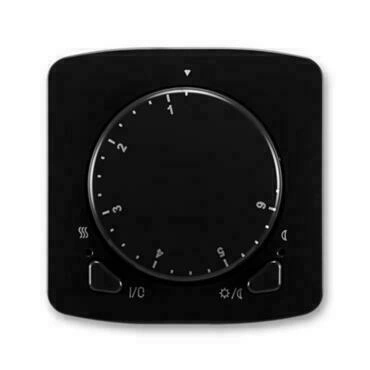 Termostat univerzální ABB Tango 3292A-A10101 N, , černá, s ot.nast. teploty (ovl. jedn.)