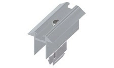 Hliníkový středový úchyt pro panel 30 a 35mm přírodní povrch zacvakávací
