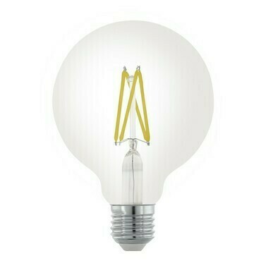 Zdroj LM_LED_E27 G95 1x7,2W čirá teplá bílá EGLO