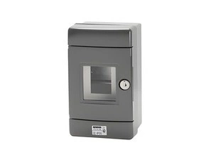 Tlačítko požární GEWISS GW42207 s din lištou, 4 moduly, šedá
