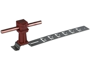 DEHN 204924  Podpěra vedení UNIsnap nerez/plast hnědý H 36mm, pro prům. 8mm m., s lomenou vzpěro DEH DEHN