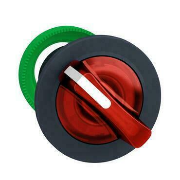 SCHN ZB5FK1243 Zapuštěné provedení, Otočný ovládač prosvětlený, Rudý, 2 pozice pevné