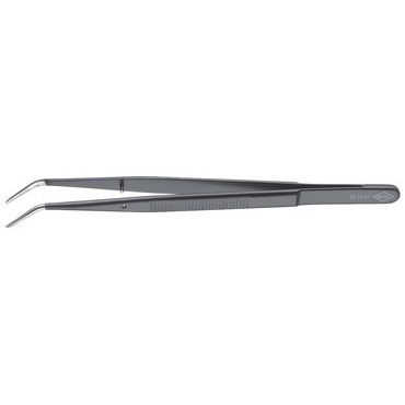 KNIPEX 92 34 37 Pinzeta přesná, zahnutá s vodícím kolíkem