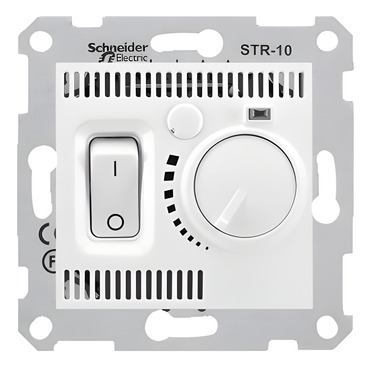 SCHN SDN6000121 Sedna - Termostat prostorový otočný s vypínačem, Polar