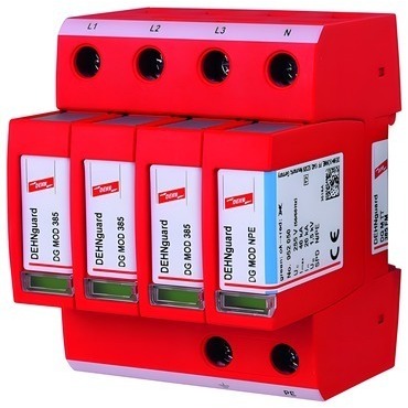 DEHN 952316  Svodič přepětí guard M FM 4-pólový pro TT a TN-S systémy, s modulem dálkové signali DEH DEHN