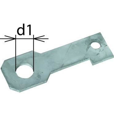 Třmen připojovací DEHN 923222, IF 3, přímý, průměr otvoru d1 22mm