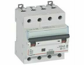 Chránič kombinovaný LEGRAND 411360 DX3 KOMB. 4P B20 300MA AC 6KA