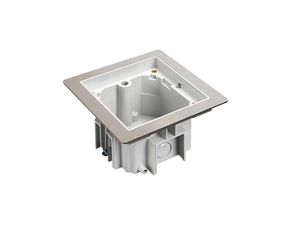 SIMON KGT100RF/72 Základna plastová krabice podlahové ocelové KGT, 1 přístroj K45, šedá