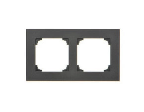 Rámeček SIMON TRD2.166/149, 2 násobný, černá matná