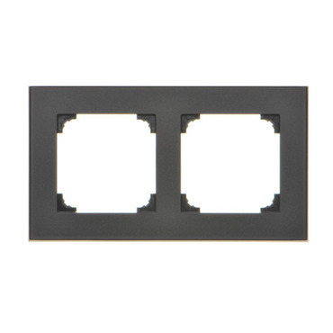 Rámeček SIMON TRD2.166/149, 2 násobný, černá matná
