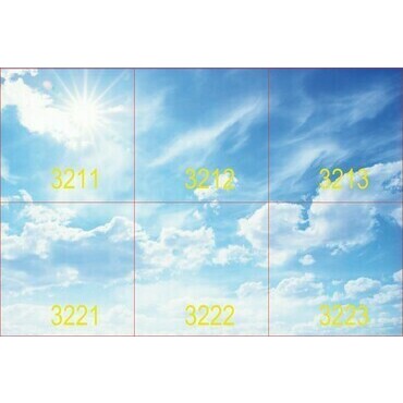 LED panel dekor MODUS IBS4000A4SKY600DALI/32, čtverec 600x600 mm