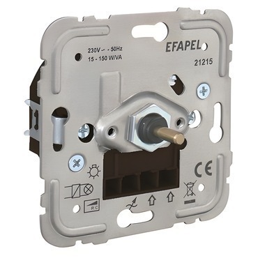 ELKO 21215 Stmívač pro nízkonapěťové žárovky a stmívatelné LED R, C 150 VA. Stmívatelné LEDky. Tichý
