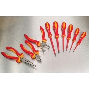 wpr10196 250-HRS-1 9-dílná sada "HARRIS" izolovaného nářadí pro práci do 1000V (šrb.:ploché:2.5+4.0