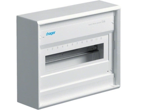 Rozvodnice nástěnná HAG VA12B, volta, 1-řadá, 12 mod.