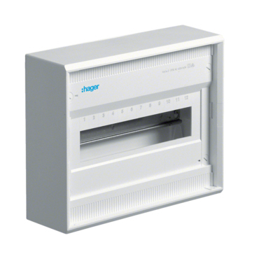 Rozvodnice nástěnná HAG VA12B, volta, 1-řadá, 12 mod.