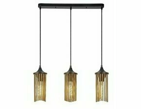 Svítidlo závěsné RABALUX 72153 ROXAS matná černá E27 3x MAX 40W