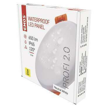 EMOS ZV1122 LED PANEL VES.KR 8W 525LM IP65 NW