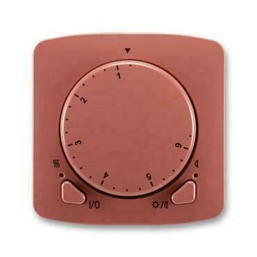 Termostat univerzální ABB Tango 3292A-A10101 R2, , vřesová červená, s ot.nast. teploty (ovl. jedn.)