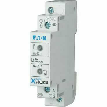 EATON 108898 Z-DLD/WH230 Světelné návěstí bílá+bílá 2x LED, Un=230 V AC/DC