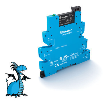 FINDER 39.11.0.012.0060 MasterBASIC, 1P/6A, 12V AC/DC