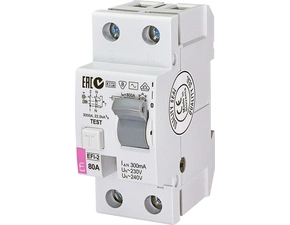 Chránič dvoupolový ETI 002061234 proudový chránič, EFI-P2 AC 80/0.3