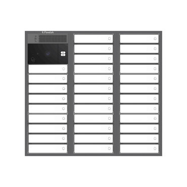 DV SYSTEM: 30 až 33 tlačítek + KAMERA + BOD Lite: čtečka RFID čipů MIFARE 13,56MHz (3M+3M+3M) - Na z